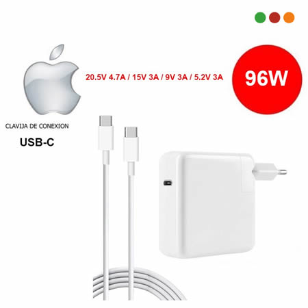 Fuente / Cargador Compatible Apple Macbook USB C 96w - Imagen 2