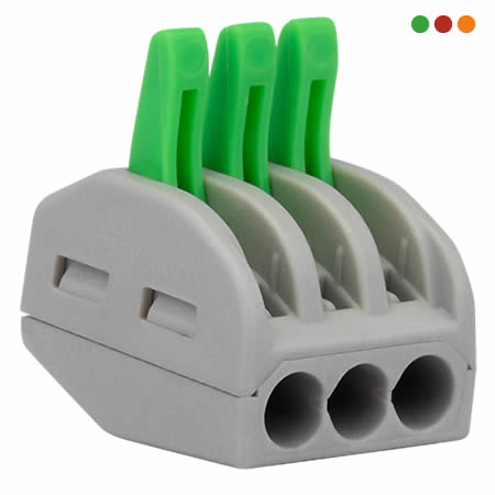 Herramientas | Conector CLIP 3 vias 4mm x 4 Unidades CONEX 1000 CLIP - INTELBRAS - Imagen 2