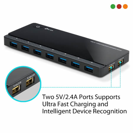Hub USB 3.0 7 Port | 5 Gbps | USB 3 Mts. | C/Alimentacion | UH720 | TP-LINK - Imagen 2