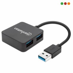Hub USB 3.0 / 4 Puertos 3.0 SuperSpeed - Manhattan
