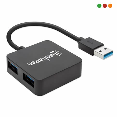Hub USB 3.0 / 4 Puertos 3.0 SuperSpeed - Manhattan - Imagen 2