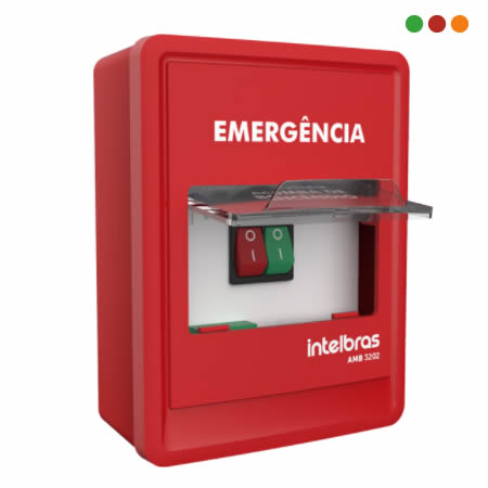 INCENDIO_X- Accionador Manual de BOMBA | AMB 3202 | 2 BOTONES - INTELBRAS - Imagen 3