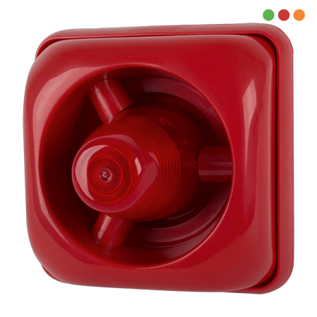 INCENDIO - Convencional SIRENA AUDIO VISUAL - SAV 420 C ROJA | 12/24v- INTELBRAS - Imagen 3