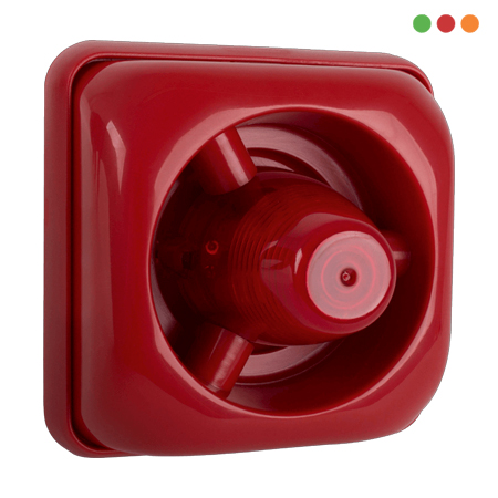 INCENDIO - Convencional SIRENA AUDIO VISUAL - SAV 420 C ROJA | 12/24v- INTELBRAS - Imagen 4