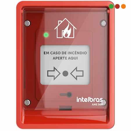 INCENDIO - Direccionable Pulsador Manual AME 566 / UV / IP66 - INTELBRAS