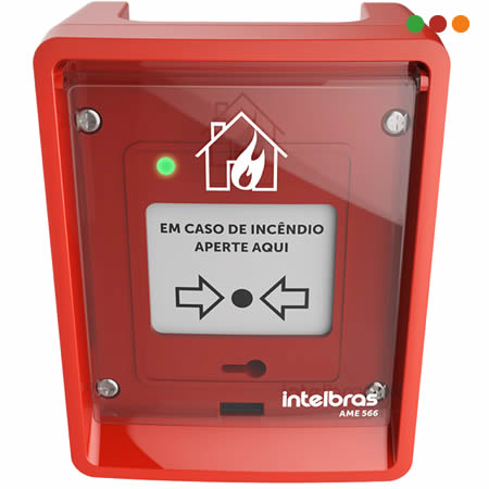 INCENDIO - Direccionable Pulsador Manual AME 566 / UV / IP66 - INTELBRAS - Imagen 2