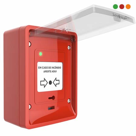 INCENDIO - Direccionable Pulsador Manual AME 566 / UV / IP66 - INTELBRAS - Imagen 3