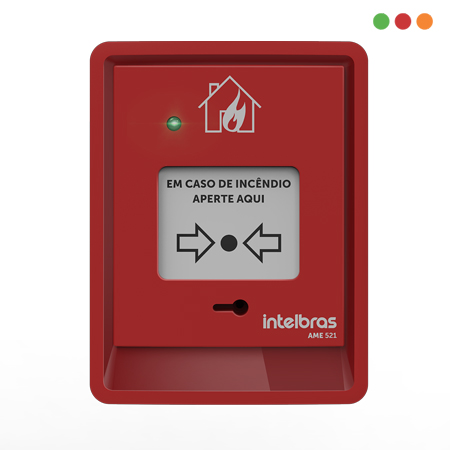 INCENDIO - Direccionable Pulsador Manual AME 521 - INTELBRAS