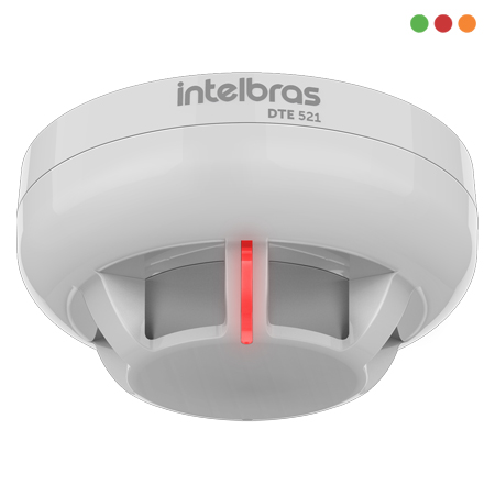 INCENDIO - Direccionable Sensor de Temp. Con BASE | DTE 521 | 2 Hilos INTELBRAS
