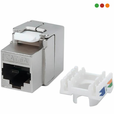 Jack RJ45 C6A - Blindaje superior y carcasa de Zinc | Intellinet - Imagen 2