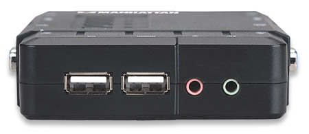 KVM para 4 PC | VGA y USB | c/Audio | Manhattan - Imagen 3