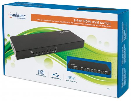 KVM para 8 PC | HDMI y USB | Full HD | Manhattan - Imagen 4