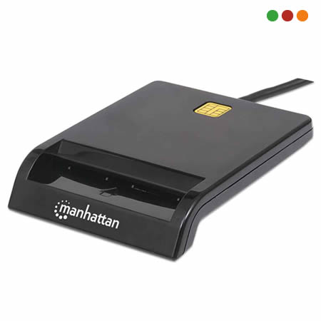 Lector de TARJETAS INTELIGENTE / Cedula de identidad / USB | MANHATTAN
