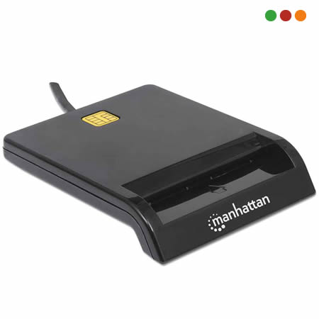 Lector de TARJETAS INTELIGENTE / Cedula de identidad / USB | MANHATTAN - Imagen 2