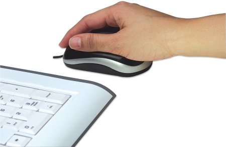 Mouse USB MH3 1000 dpi Negro BOX Manhattan - Imagen 4