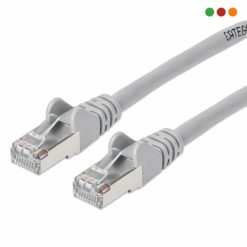Patch Cat6A 3,0 m / 10 feet GRIS / 100% COBRE U/UTP - Intellinet