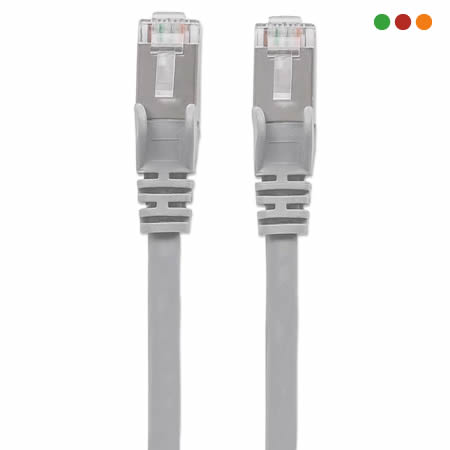 Patch Cat6A 3,0 m / 10 feet GRIS / 100% COBRE U/UTP - Intellinet - Imagen 3