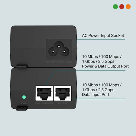 PoE Inyector 2 Puertos 2,5 Gbps | 30W | POE260S | TP-LINK - Imagen 3