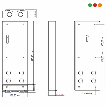 Porteria IP | SVIP | SOPORTE ALUMINIO P/PVIP 2216 FACE - INTELBRAS - Imagen 4