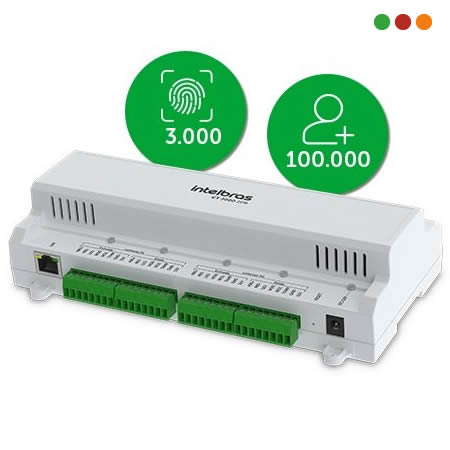 Porteria | Controladora de Acceso p/ 4 Puertas CT3000 4PB / RFID-BIO -Intelbras - Imagen 2