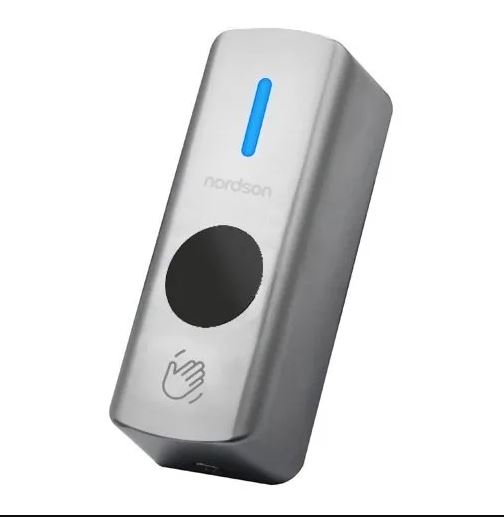 Porteria | Pulsador / Boton de salida FINO No-Touch c/base metalica