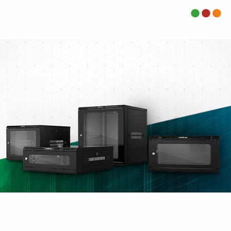 Racks - Estante 2P - 1U / 29 cm / Tor y tuerca / BF1U-290 - INTELBRAS - Imagen 2