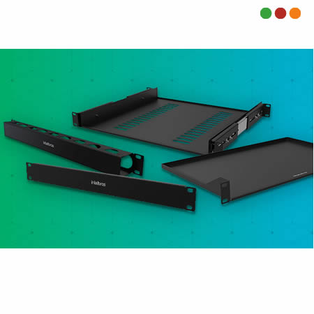Racks - Estante 4P EXTRAIBLE - Prof. 40 cm NEGRO/ BD1U 400 | INTELBRAS - Imagen 3