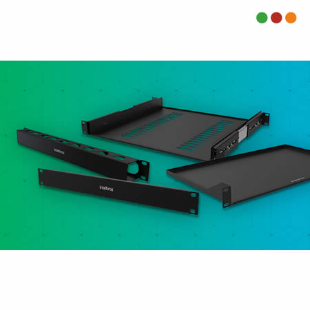 Racks - Organizador Cables 1U / 4 cm / METALICO | OCH1U 40 - INTELBRAS - Imagen 4