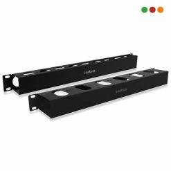Racks - Organizador Cables 1U / 8 cm / METALICO | OCH1U 80 - INTELBRAS