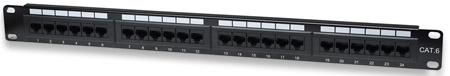 Racks - Patchera 24 P. 1U Cat 6 Intellinet