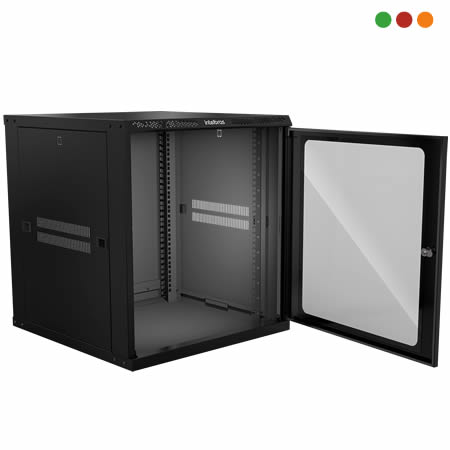 Racks - Rack de Pared 12U Mini | L.55 x A.60 x P.57 / MRD 1257 - INTELBRAS - Imagen 3
