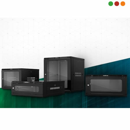 Racks - Rack de Pared 12U Mini | L.55 x A.60 x P.57 / MRD 1257 - INTELBRAS - Imagen 4