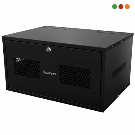 Racks - Rack de Pared 5U Mini | L.55 x A.27 x P.37 / MRM 537 ARMADO INTELBRAS