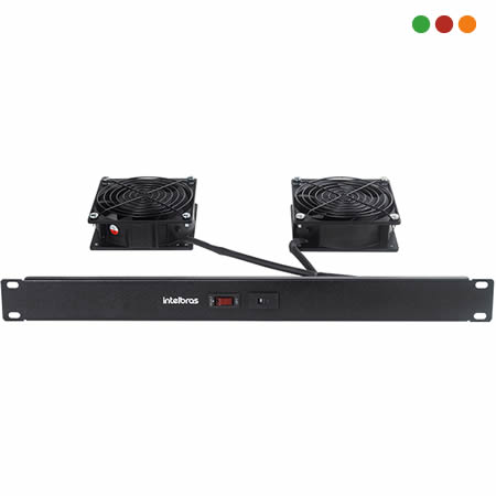 Racks - Ventiladores - Kit de 2 para RACK / Fusible 10A - KVR2V / INTELBRAS