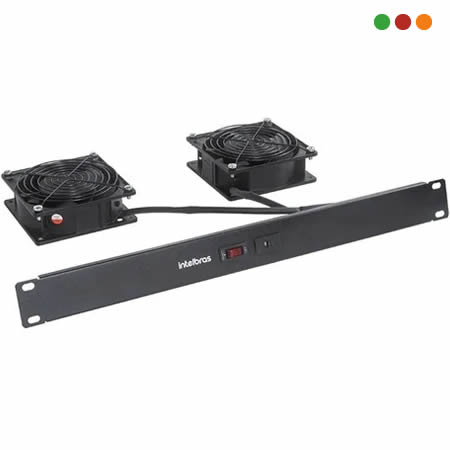 Racks - Ventiladores - Kit de 2 para RACK / Fusible 10A - KVR2V / INTELBRAS - Imagen 2