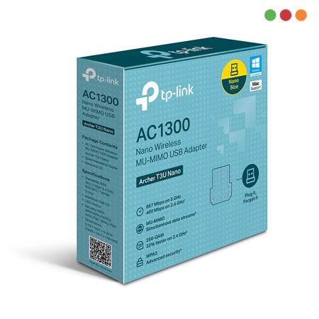 Red Inal - Adap. USB 3.0 T3U Nano | AC1300 | Dual Band | TP-LINK - Imagen 4