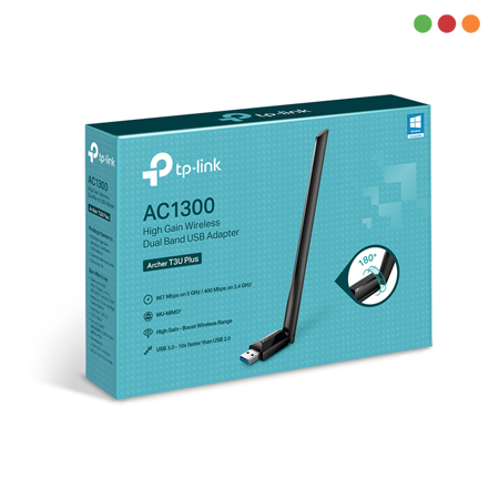 Red Inal - Adap. USB 3.0 T3U Plus | AC1300 | Dual Band | TP-LINK - Imagen 4