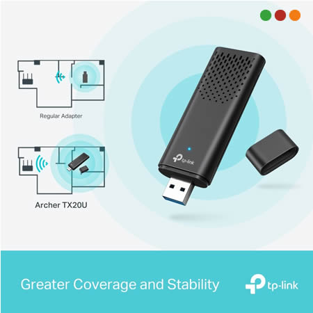Red Inal - Adap. USB 3.0 TX20U | AX1800 | Dual Band | WiFi | Archer | TP-LINK - Imagen 3