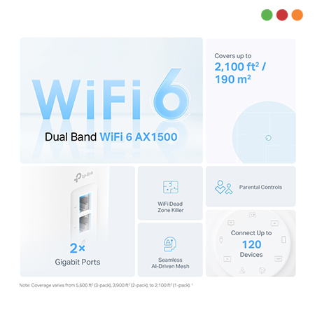 Red Inal - Deco X10 Mesh AX 1500 | Pack x 2 | WIFI 6 | TP-LINK - Imagen 2