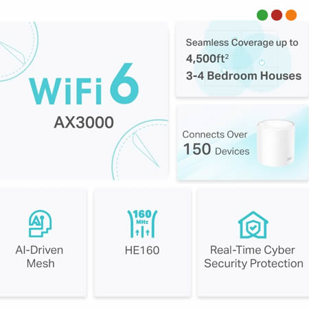 Red Inal - Deco X50 Mesh AX 3000 | Pack x2 | Mesh | Wifi | TP-LINK - Imagen 3