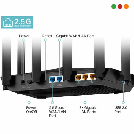Red Inal - Router Archer AX80 AX 6000 | Port 2.5 Gbps | WiFi 6 | TP-LINK - Imagen 3