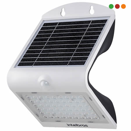 SOLAR - FAROL LED PARED / 2 Noches / ASI 500 Im DUAL COLOR cal-fri | INTELBRAS - Imagen 2