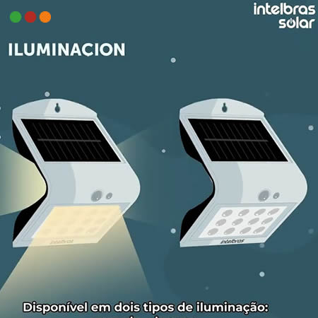 SOLAR - FAROL LED PARED / 2 Noches / ASI 500 Im DUAL COLOR cal-fri | INTELBRAS - Imagen 3