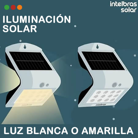 SOLAR - FAROL LED PARED / 2 Noches / ASI 500 Im DUAL COLOR cal-fri | INTELBRAS - Imagen 4