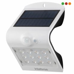 SOLAR - FAROL LED PARED / 3 Noches / ASI 220 Im LUZ AMARILLA Calida- INTELBRAS