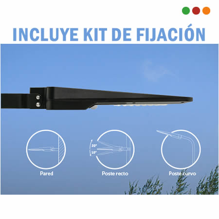 SOLAR - FAROL LED PARED o COLUMNA / 3 Noches / 1600 lm / SLI 1600 - INTELBRAS - Imagen 2