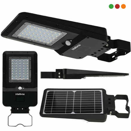 SOLAR - FAROL LED PARED o COLUMNA / 3 Noches / 1600 lm / SLI 1600 - INTELBRAS - Imagen 4