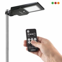 SOLAR - FAROL LED PARED o COLUMNA / C. Remoto / 4800 lm / LSI 4800 - INTELBRAS