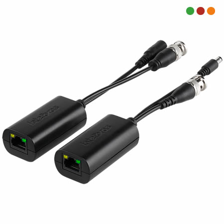 Seg. CCTV | Balun Activo RJ45 (Energia y video) Full HD | VB 1001 WP - INTELBRAS - Imagen 2