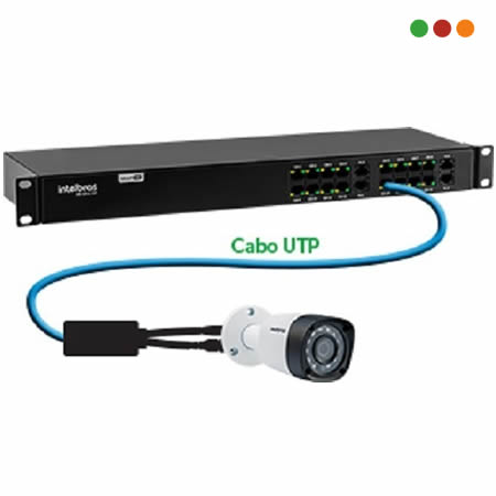 Seg. CCTV | Balun Power BALUNERA Rackeable 16p | VB 3016 WP - INTELBRAS - Imagen 3